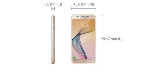 Dimension of SM-G610FZDDINS
