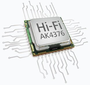 AK4376 D/A converter chip