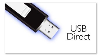 USB Direct for easy MP3 music playback