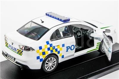 1 32 Proton Inspira Polis Police Diraja Malaysia Pdrm 269 Die Cast White Car Model Collection White New Pgmall