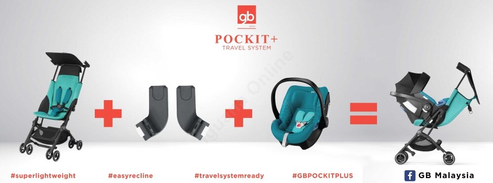 gb pockit stroller with car seat