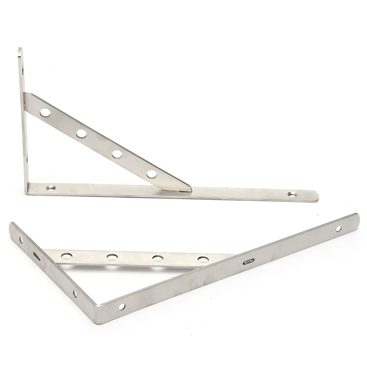 Shop Generic 1 Pair Stainless Steel Wall Shelf Corner Brackets L Shaped
