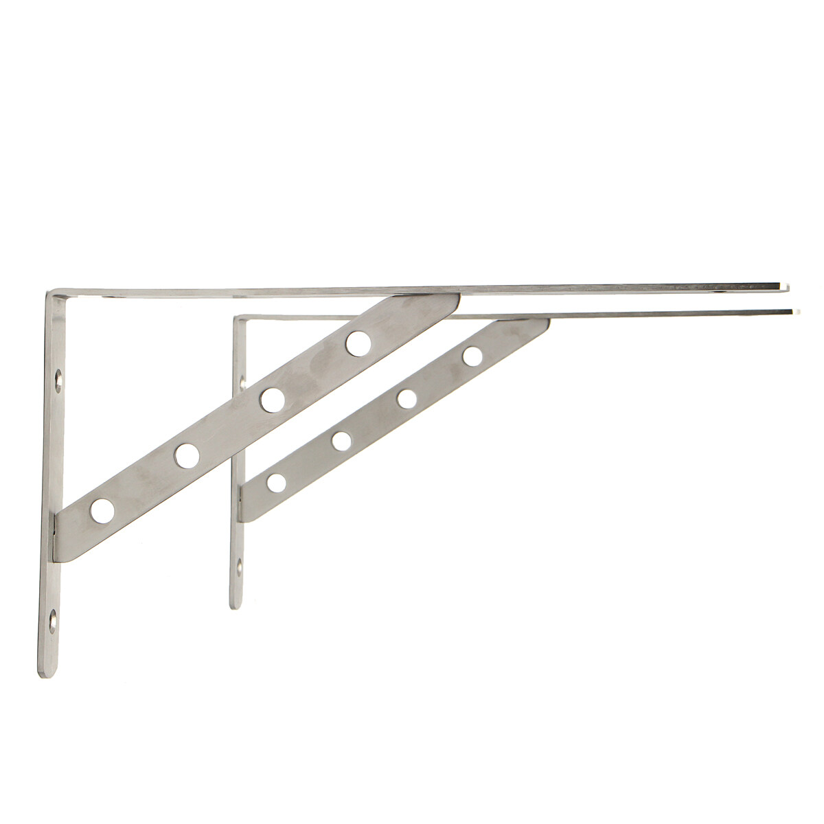 Shop Generic 1 Pair Stainless Steel Wall Shelf Corner Brackets L Shaped