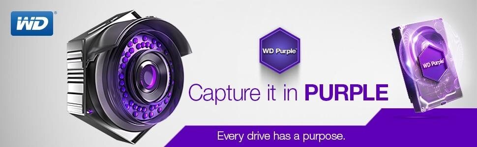 WD 4TB Surveillance IntelliPower SATA 6Gb/s Hard Disk Drive (Purple)