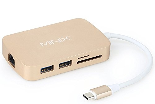 MINIX NEO C, USB-C Multiport Adapter with HDMI - Gold (Compatible with Apple MacBook). Sold Directly by MINIX® Technology Limited.