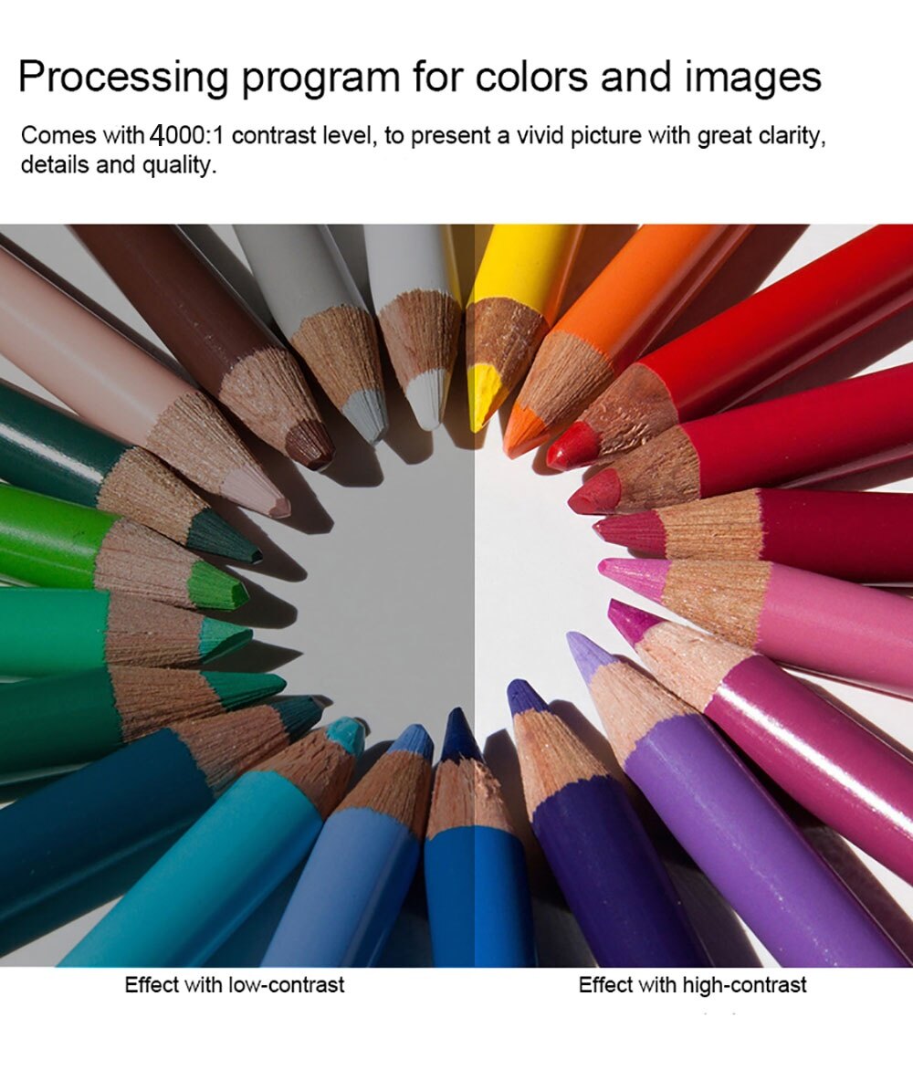 TOUMEI V3 DLP Projector 300 ANSI Lumens 1280 x 800 Pixels Wireless Bluetooth 4.0 WiFi Android V4.4 1080P HD 3D Media Player