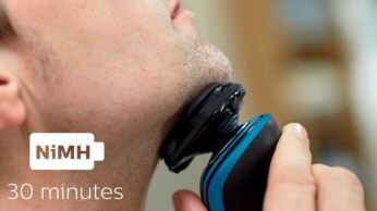 30 minutes of cordless shaving