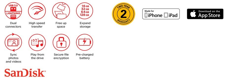 SanDisk iXPand Mini Flash Drive 64GB