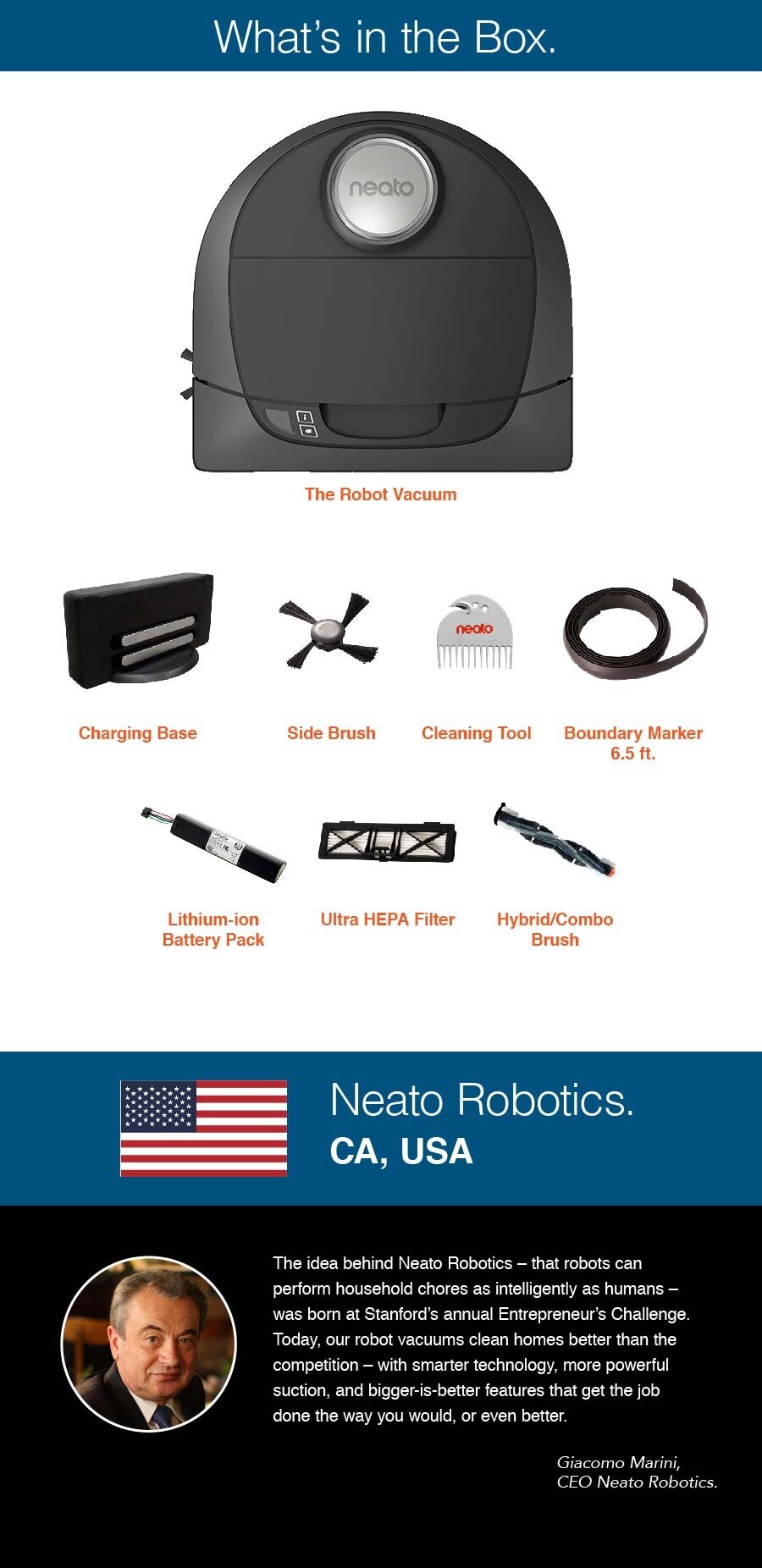 Neato D5 robotic vacuum cleaner