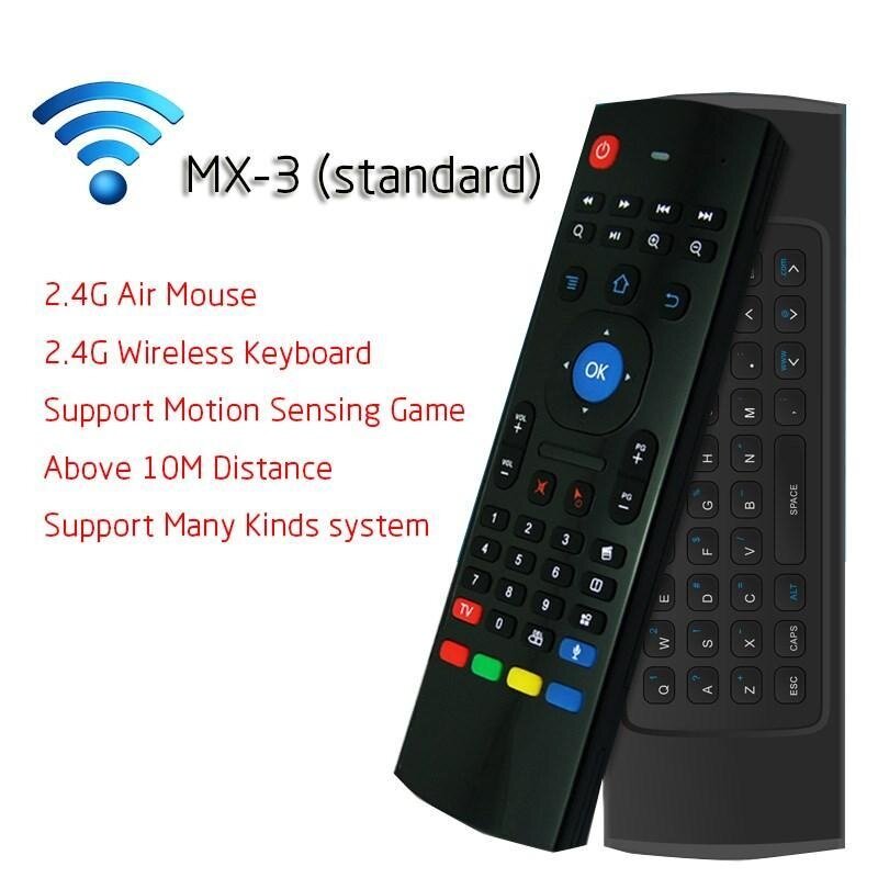 MX3 Multifunction 2.4GHz Wireless Air Mouse minix mx8 zidoo himedia
