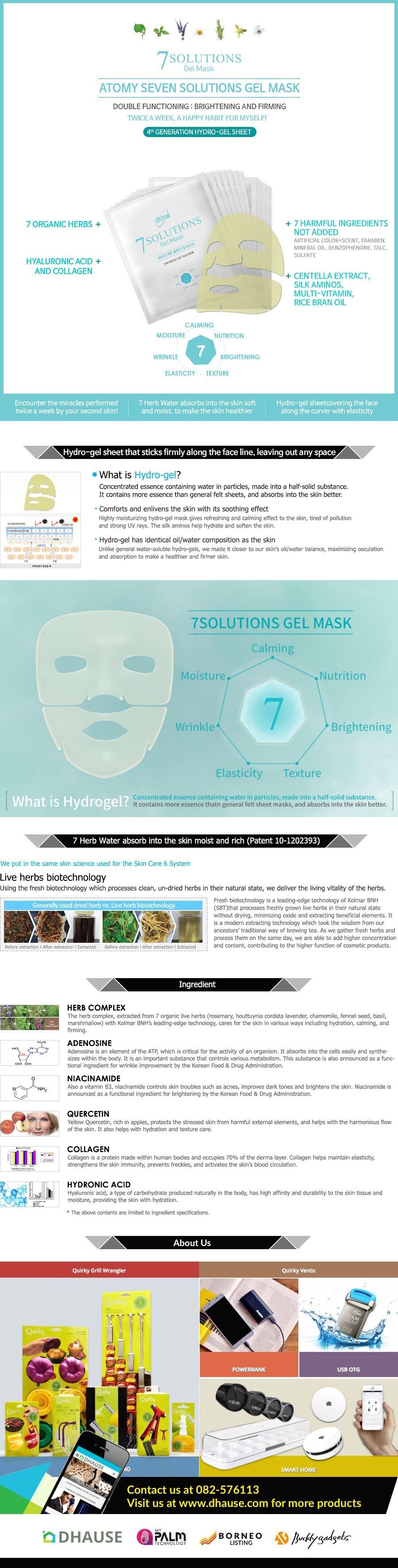 ATOMY 7 Solutions Gel Mask