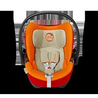 Energy-absorbing shell - Absorbs the forces of an impact and protectively covers the baby