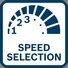 Best work results with speed pre-selection
