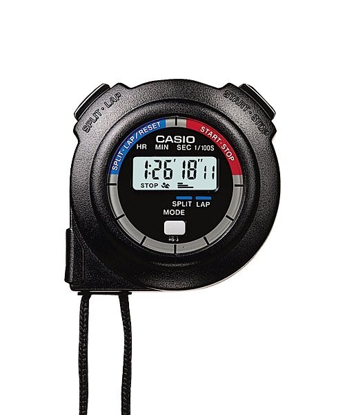 CASIO HS3V1R Hand Held Sports Track Field Digital Stopwatch Black