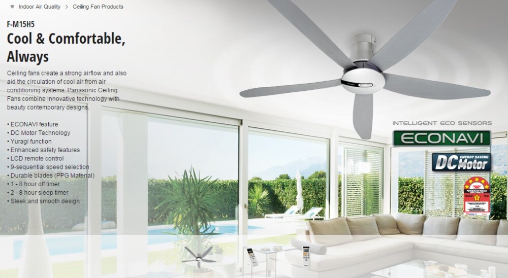 panasonic econavi ceiling fan