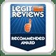 Legit Reviews Recommended Award Legit Reviews Recommended Award
