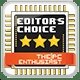 The PC Enthusiast Editor's Choice The PC Enthusiast Editor's Choice