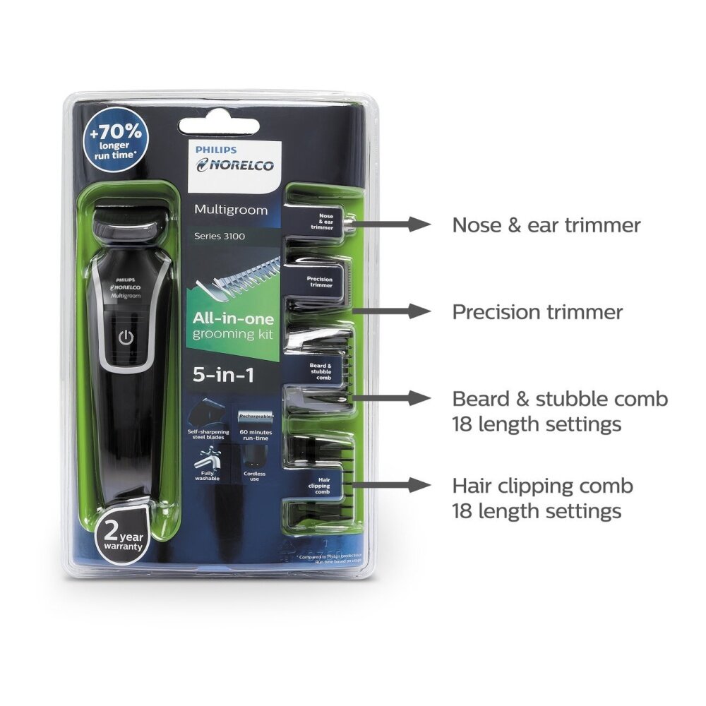 Philips Norelco QG3330 Multigroom 3100 Series 3000 Lazada