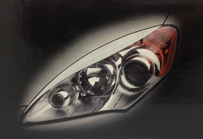 Perodua Alza Head Lamp Lid Cover Eye Lid With PAINTED