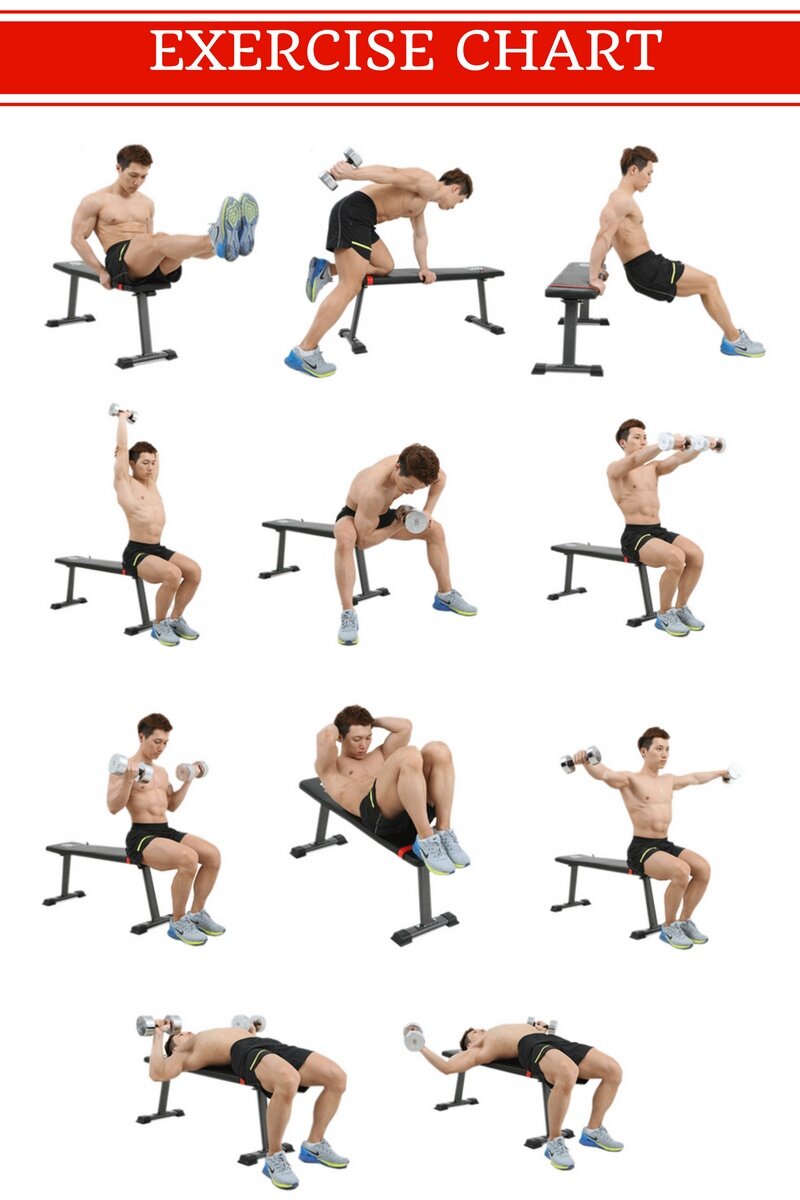 Flat Dumbbell Bench Workout Bench