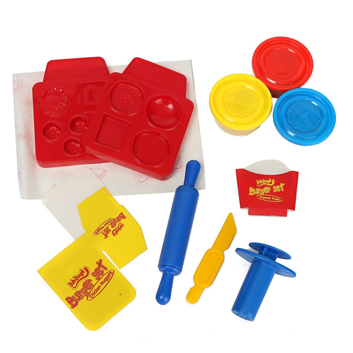 Kids Gift Play Dough Mold Set Healthy Sandwich Mode Soft Clay Plasticine Toys Lazada Malaysia