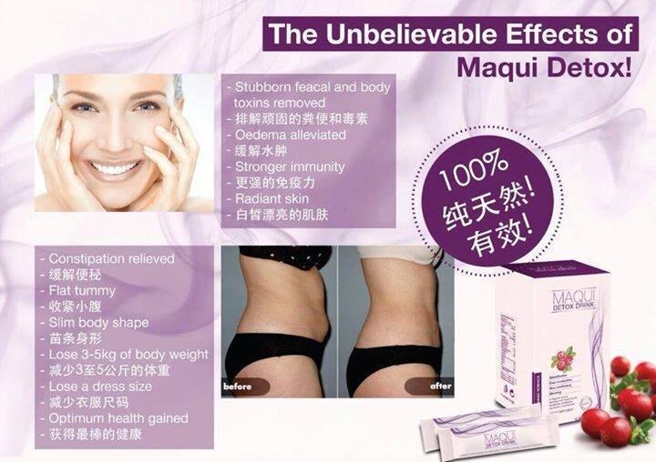 Maqui detox drink slimming
