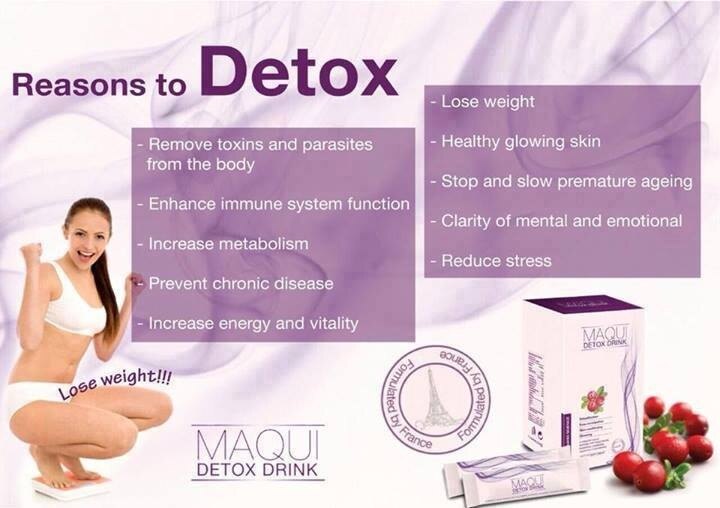 Maqui detox drink slimming