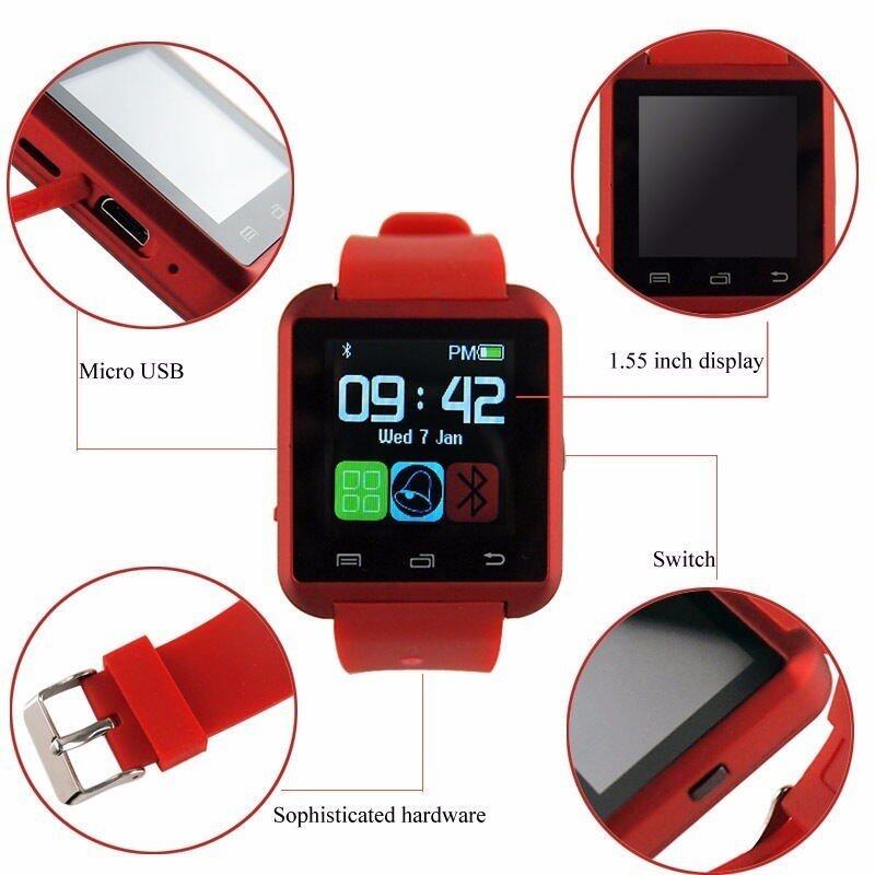 u8 smartwatch red