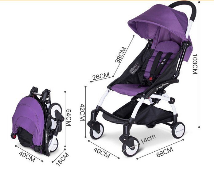 Baby Throne Light Stroller (Purple) | Lazada