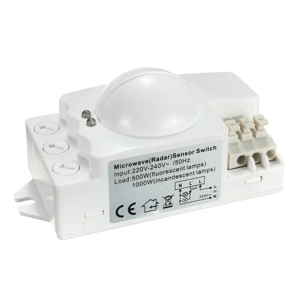 Generic Microwave Smart Motion Sensor Light Radar Switch Ceiling