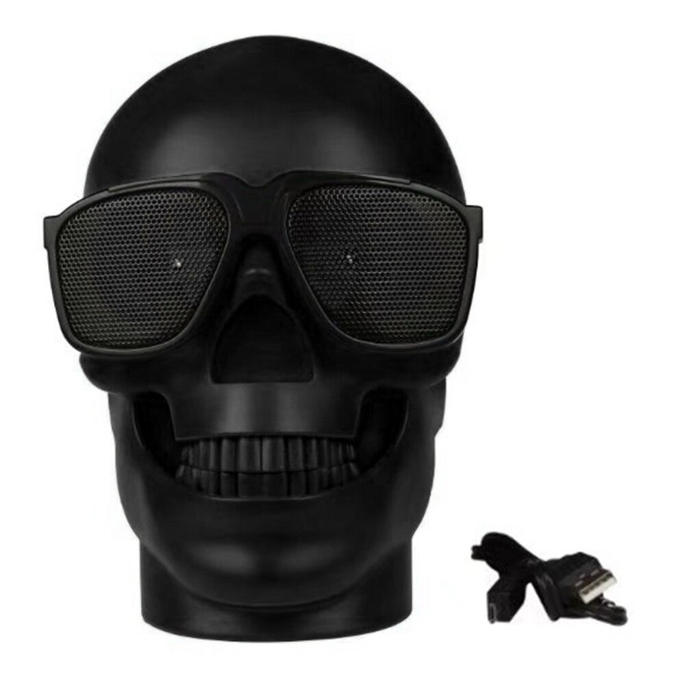 black skull bluetooth speaker