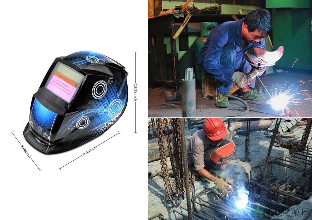 Solar Energy Automatic Changeable Light Electric Welding Protective Helmet with Line Pattern Solar Energy Automatic Changeable Light Electric Welding Protective Helmet with Line Pattern