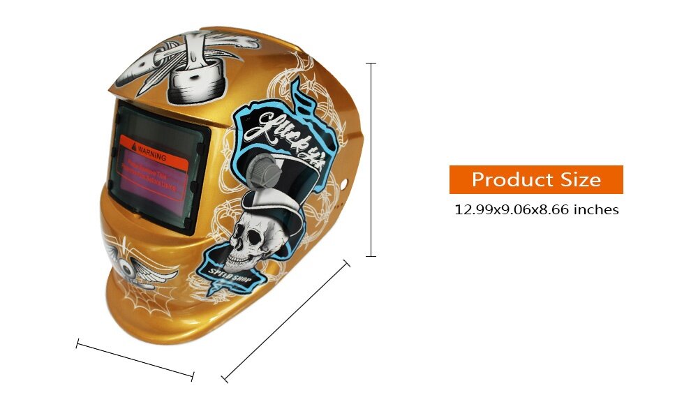Solar Energy Automatic Changeable Light Electric Welding Protective Helmet with Pirate Pattern Solar Energy Automatic Changeable Light Electric Welding Protective Helmet with Pirate Pattern