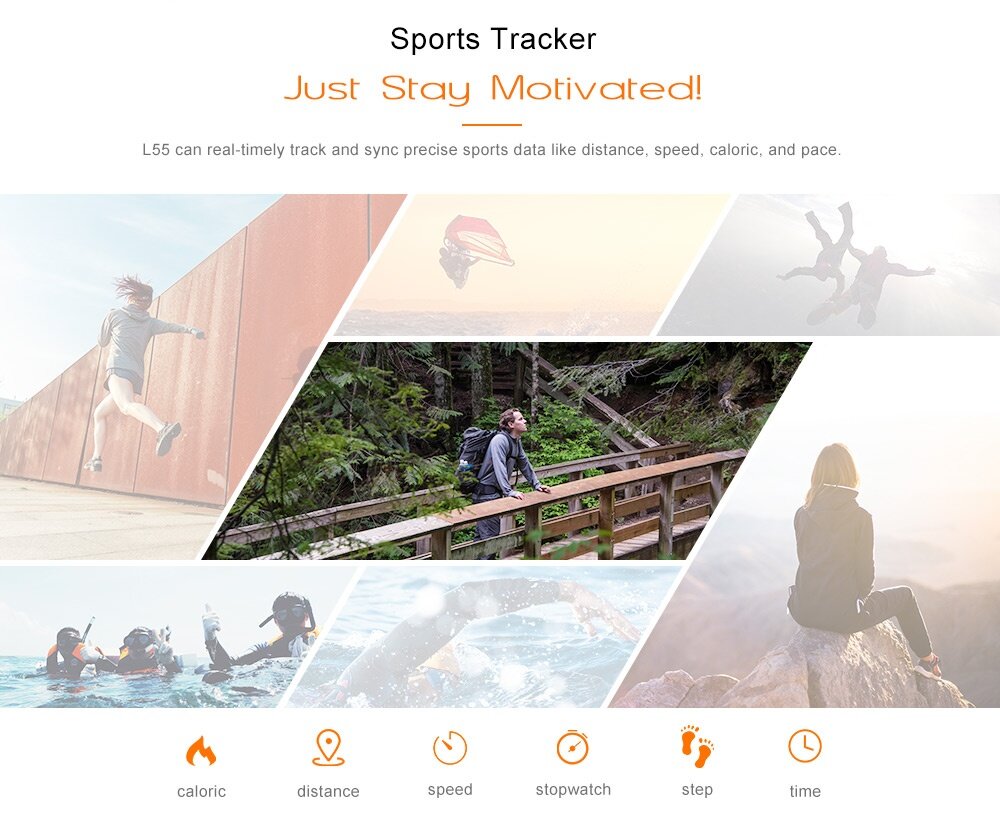 L55 Blood Pressure Heart Rate Monitor Healthy Smart Bracelet L55 Blood Pressure Heart Rate Monitor Healthy Smart Bracelet