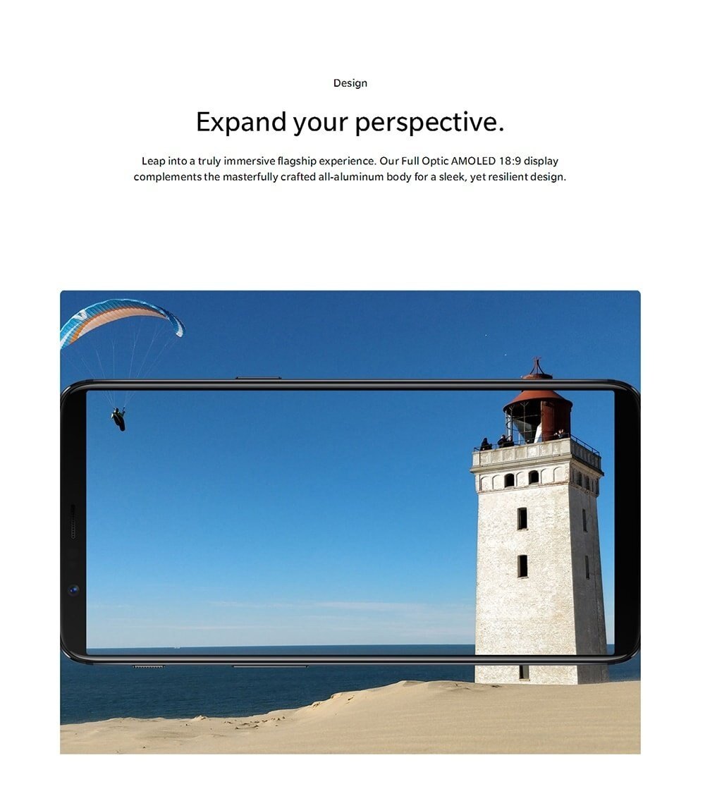 OnePlus 5T 4G Phablet Android 7.1 6.01 inch Snapdragon 835 Octa Core 2.45GHz 6GB RAM 64GB ROM 16.0MP + 20.0MP Dual Rear Cameras Full Optic AMOLED Screen Fingerprint Scanner 