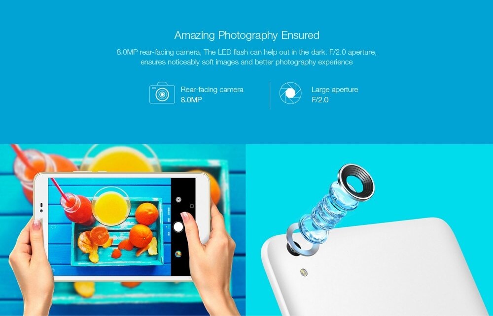 Huawei Honor Pad 2 ( JDN-W09 ) 8.0 inch Android 6.0 Snapdragon 616 Octa Core 1.5GHz 3GB RAM 16GB ROM Dual WiFi OTG Bluetooth 4.1