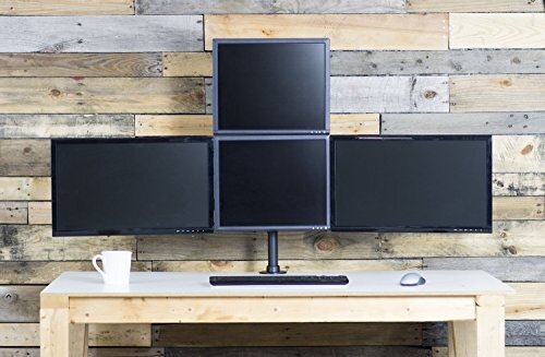 Quad Lcd Monitor Heavy Duty Desk Mount 3 1 Stand Holds Four Quad Lcd Monitor Heavy Duty Desk Mount 3 1 Stand Holds Four Screens Upto 27 V004y