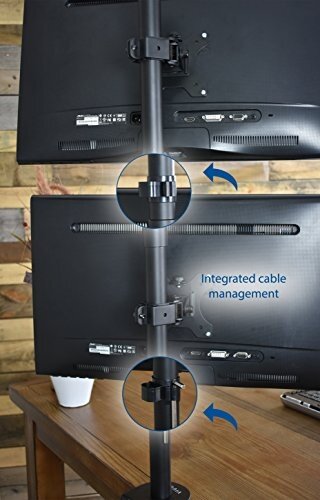 Vivo Dual Lcd Monitor Desk Mount Stand Heavy Duty Stacked Holds Description