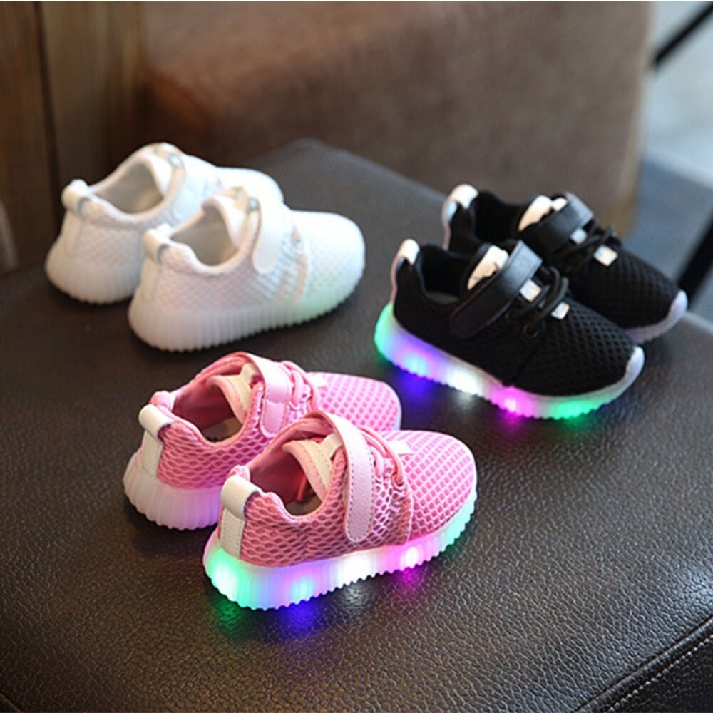 Sun Kids Baby Boys Girls Shoes Light Up Luminous Children 1 Pair Of Shoes Without Box