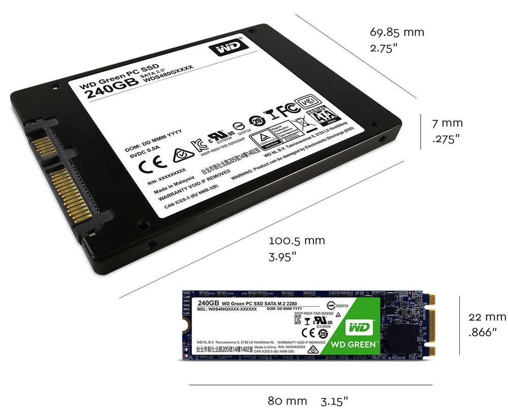 WD Green Solid State Drive | Technical Specifications