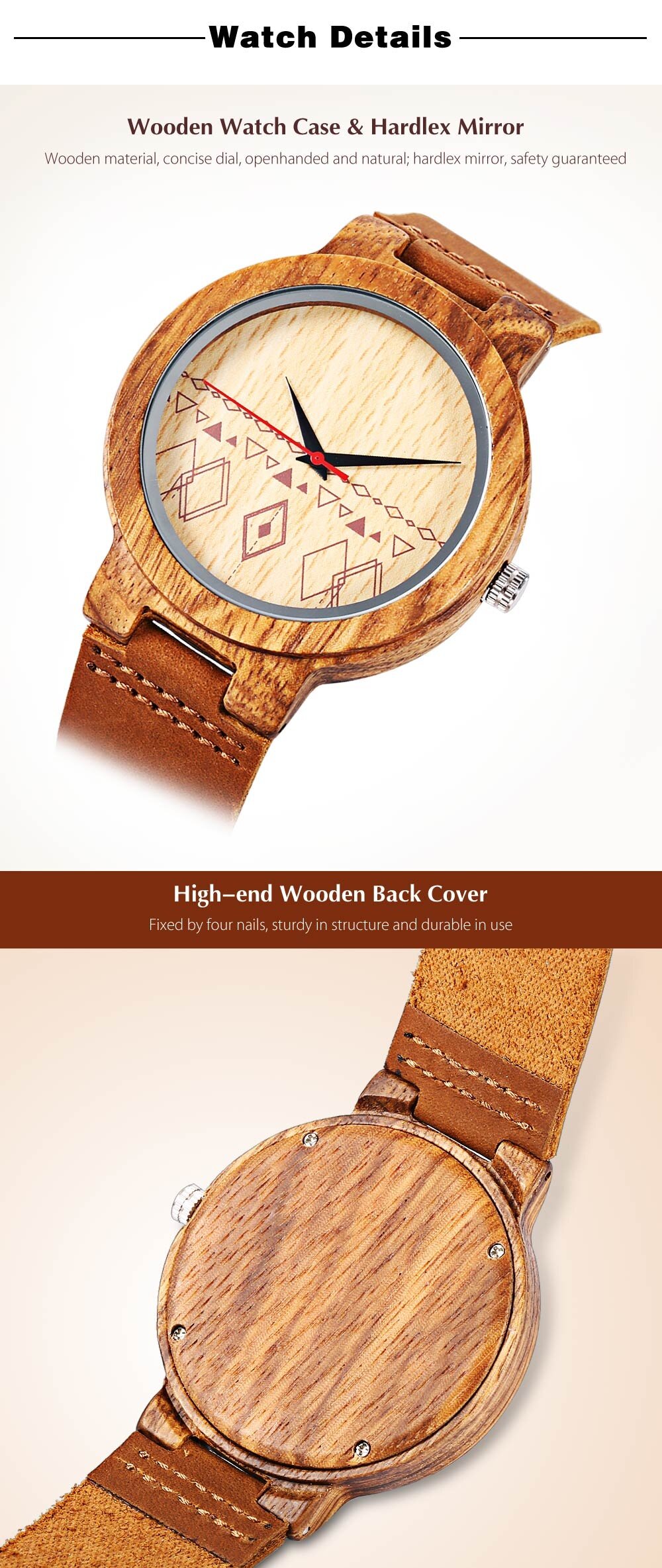 BOBO BIRD C19 Unisex Quartz Watch Wooden Case Japan Movt Genuine Leather Band Wristwatch BOBO BIRD C19 Unisex Quartz Watch Wooden Case Japan Movt Genuine Leather Band Wristwatch