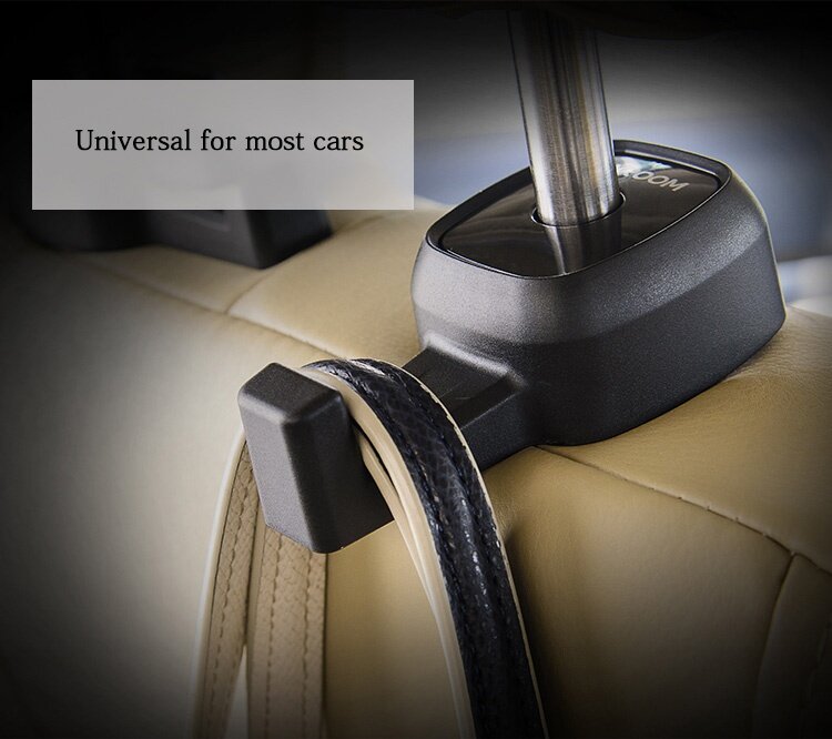 JOYROOM ZS117 Car Seat Hook Space-saving Hanger Multi-functional Car Accessory 2PCS - Black