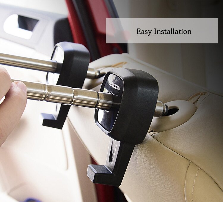 JOYROOM ZS117 Car Seat Hook Space-saving Hanger Multi-functional Car Accessory 2PCS - Black
