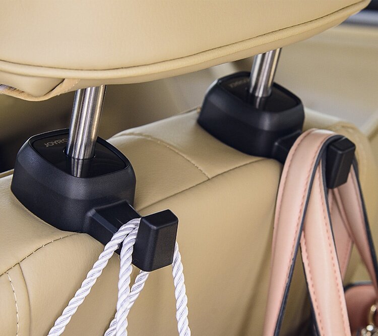 JOYROOM ZS117 Car Seat Hook Space-saving Hanger Multi-functional Car Accessory 2PCS - Black
