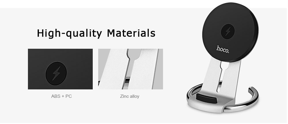 HOCO CW5 Qi Wireless Charging Pad Stand Desktop Holder for iPhone 8 / 8 Plus / X HOCO CW5 Qi Wireless Charging Pad Stand Desktop Holder for iPhone 8 / 8 Plus / X