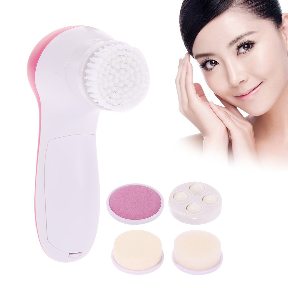 Electric Facial Brush 5 in 1 Face Washer Rotatable Skin Care Brush Face