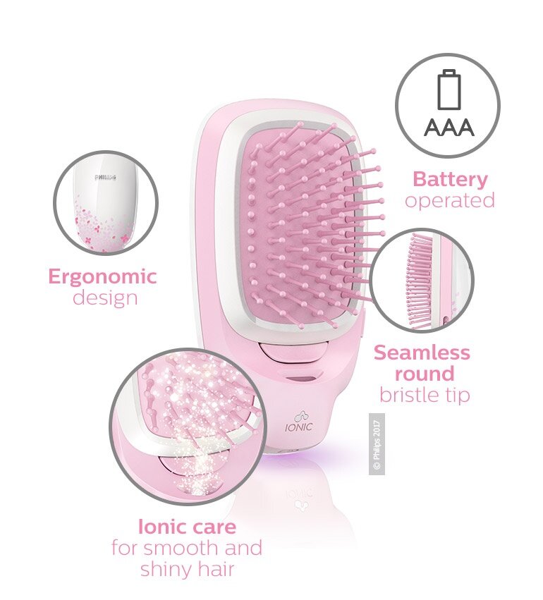 Philips Easy Shine ionic Styling Brush Pink HP4588 HP4588/00 11street