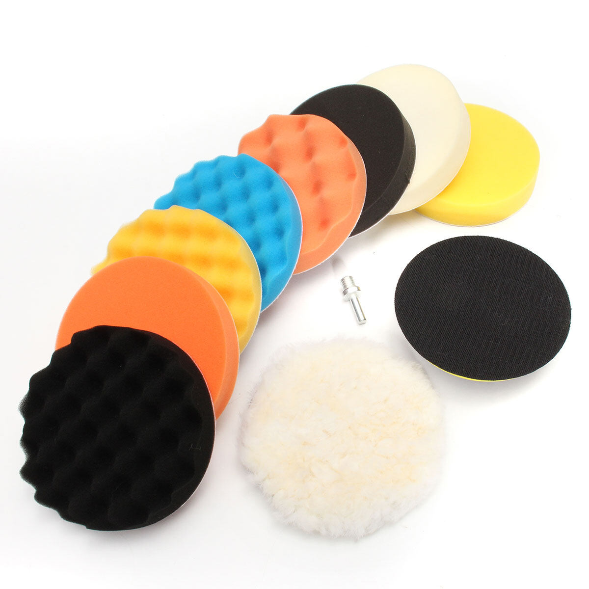 Generic 3 Set 6inch Polishing Buffing Waxing Sponge Pad Kit Compound