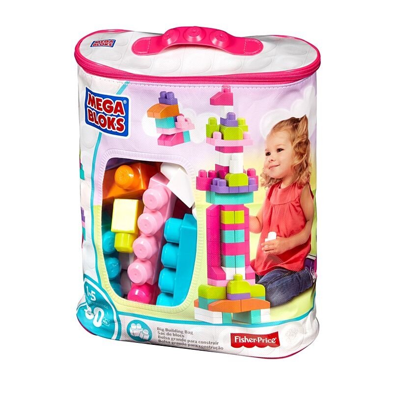 Image for BIG BLDG BAG (80PC)PINK from Mattel