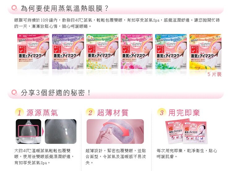 Kao MegRhythm Steam Eye Mask - Unscented